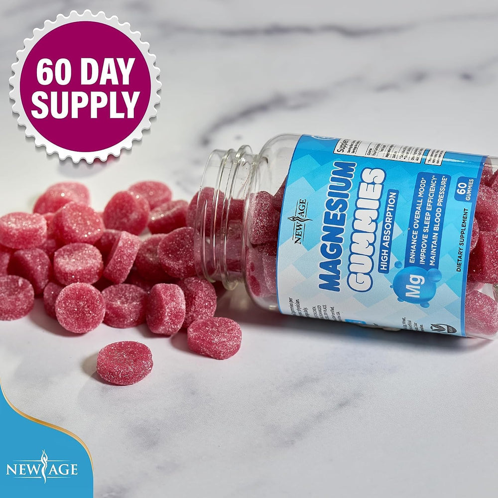 Daily use scene with New Age Magnesium Gummies for family routine