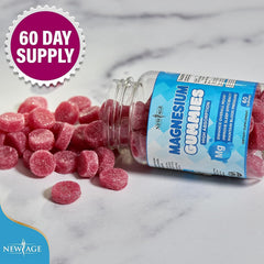 Daily use scene with New Age Magnesium Gummies for family routine