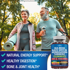 NEW AGE Manuka Honey ACV Gummies bottle supporting digestive balance.