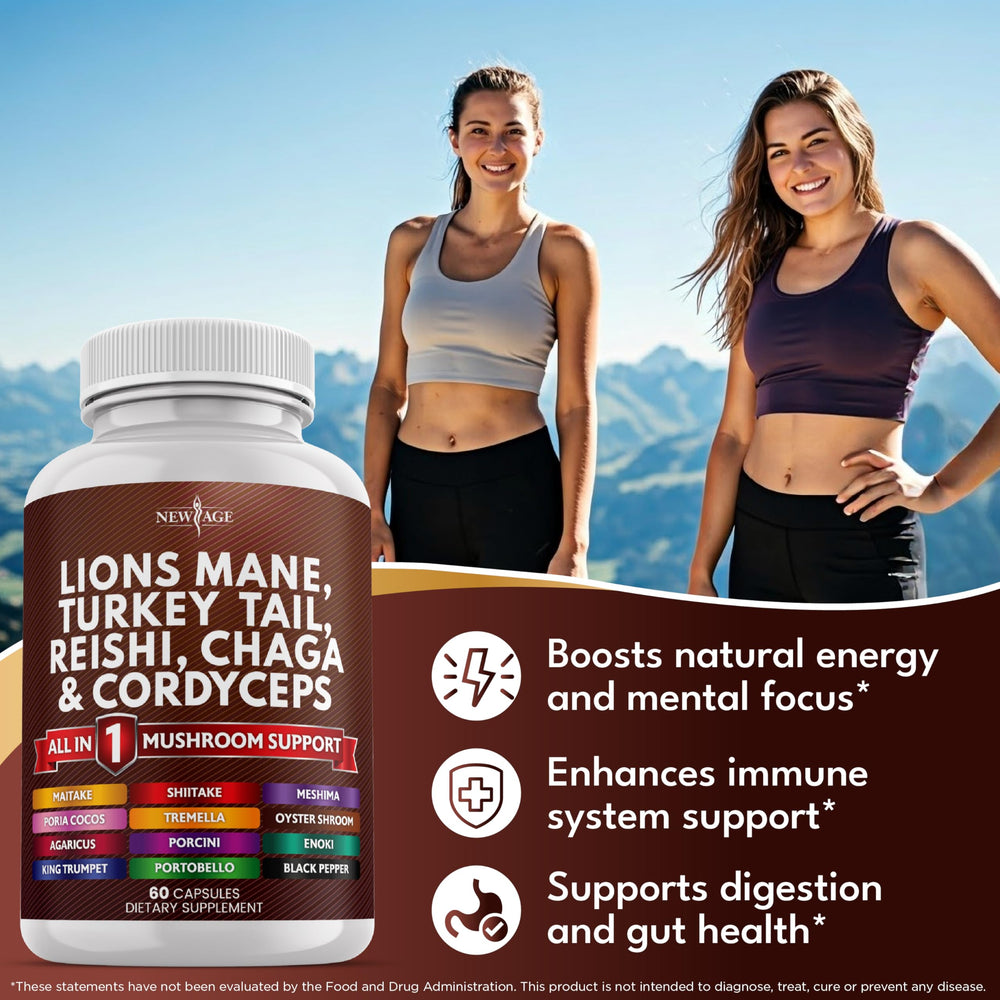 NEW AGE Marshmallow Root added to the mushroom blend in bottle.
