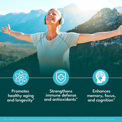 NEW AGE NAD+ with astaxanthin capsules highlight antioxidant synergy.