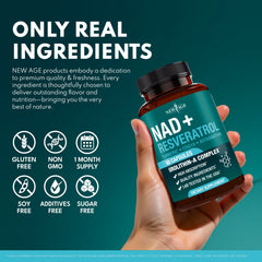 USA-made cGMP-certified facility label on NEW AGE NAD+.