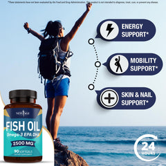 New Age Omega 3 high EPA and DHA content illustration