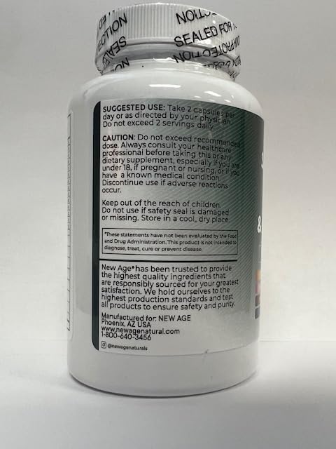 NEW AGE packaging and label display with clear product identity