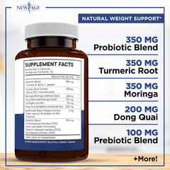 New Age Pro Optimize bottle label detail with CFU information