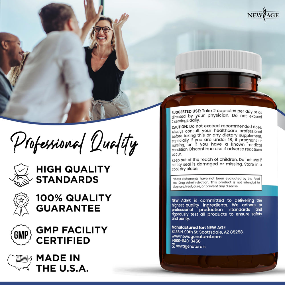 NEW AGE Pro Optimize packaging for menopausal wellness support.