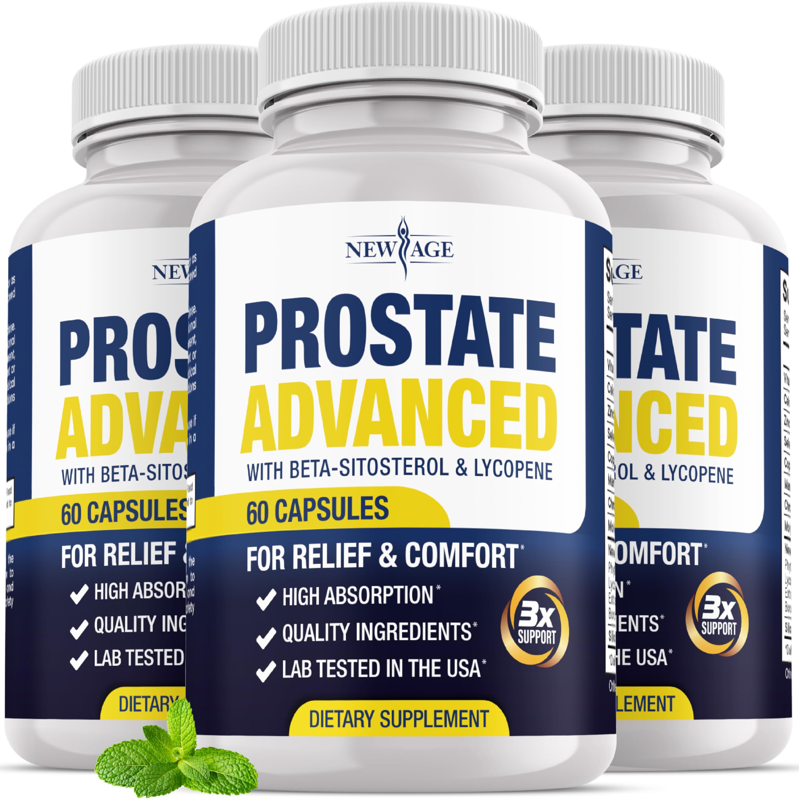 NEW AGE Prostate Advanced lycopene bottle for daily urinary support