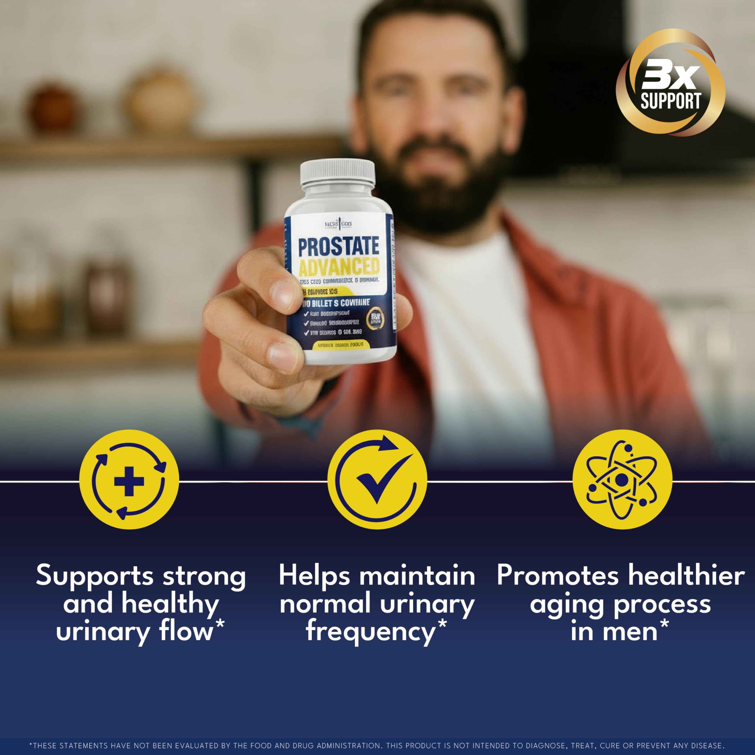 NEW AGE Prostate vegan capsules bottle with clean formula