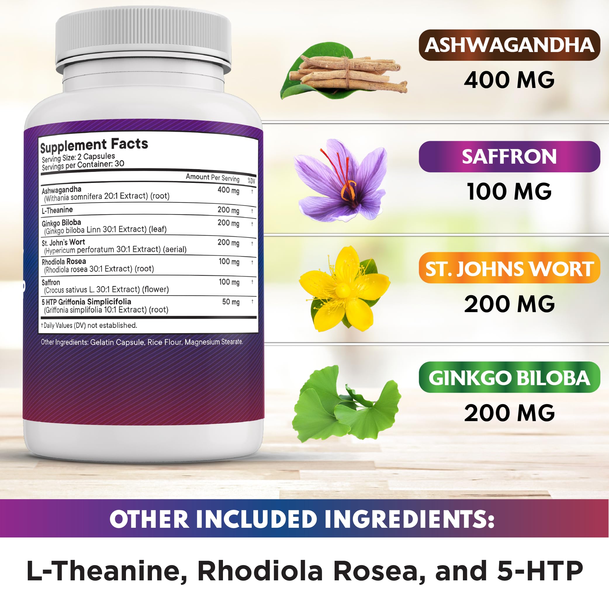 NEW AGE saffron capsules closeup highlights vibrant color and capsule quality.
