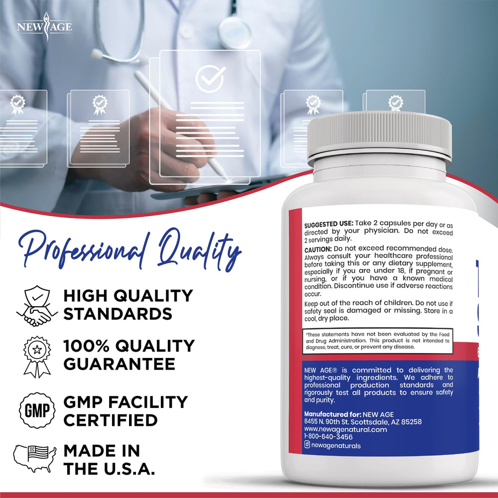 New Age Schisandra and Kelp extract features for mineral-rich thyroid care.
