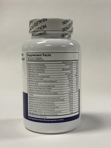 NEW AGE Thyroid Support ingredients closeup featuring ashwagandha and turmeric