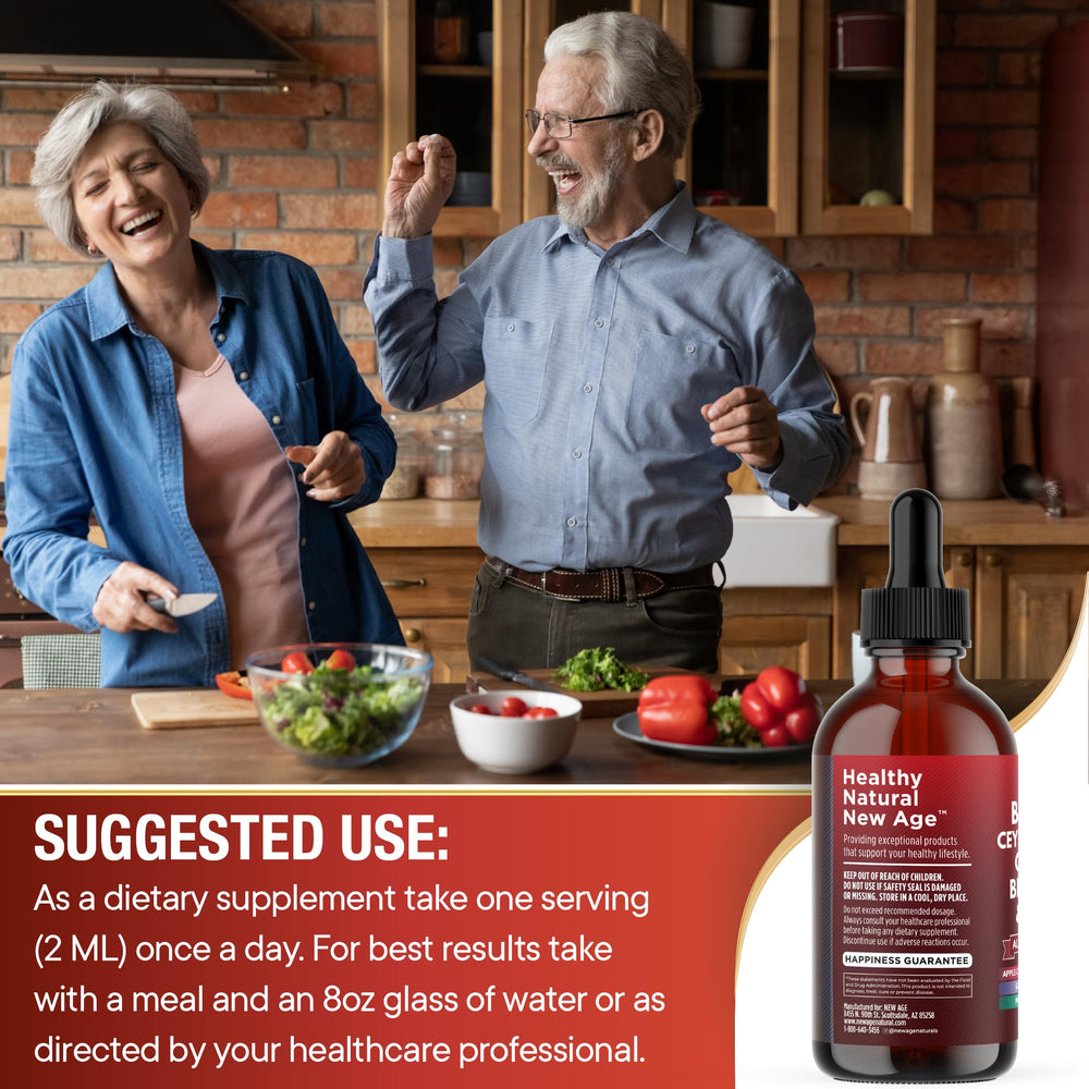 NEW AGE Turmeric Chromium drops bottle showcases spice-infused wellness option.