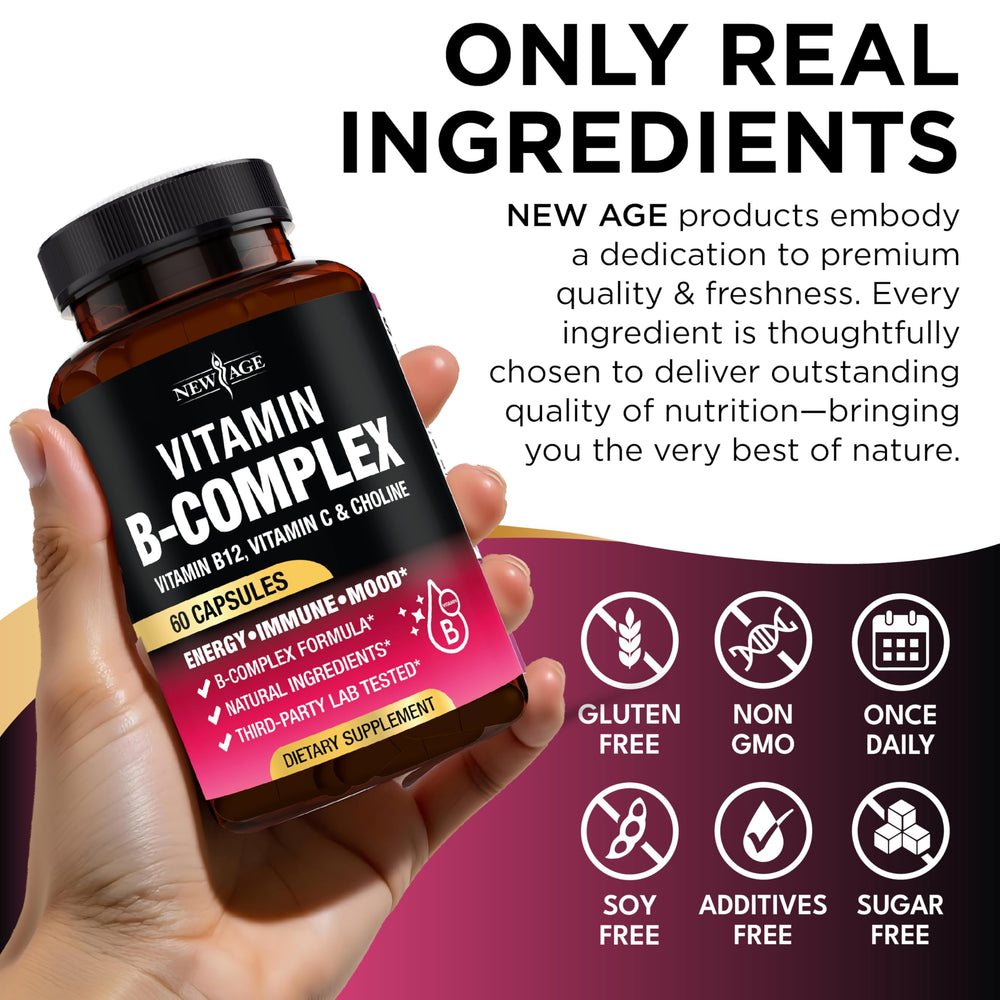 NEW AGE Vitamin B Complex brain and heart support imagery