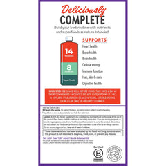 New Chapter label reveals 22 vitamins and minerals.