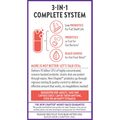 Inulin prebiotic shown alongside probiotics for gut-vaginal support.