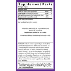 New Chapter Blood Pressure Take Care probiotic media closeup, supporting healthy levels naturally.