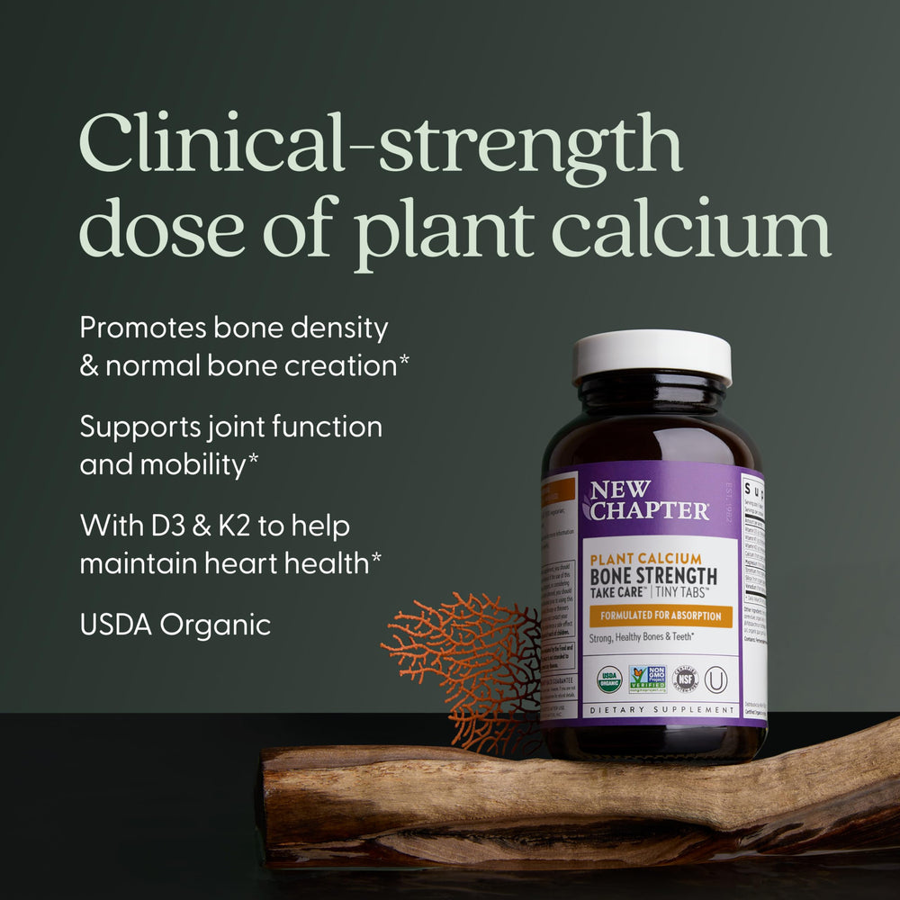 New Chapter calcium Iceland red marine algae ingredients close-up