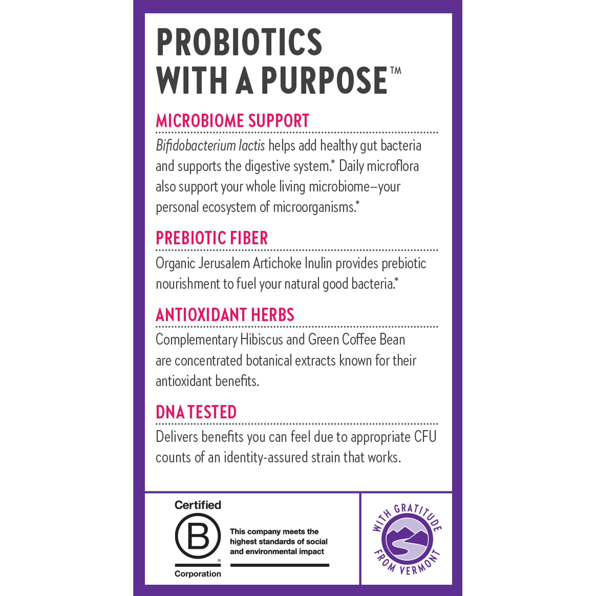 DNA-tested identity seal on New Chapter Daily Dual Biotic