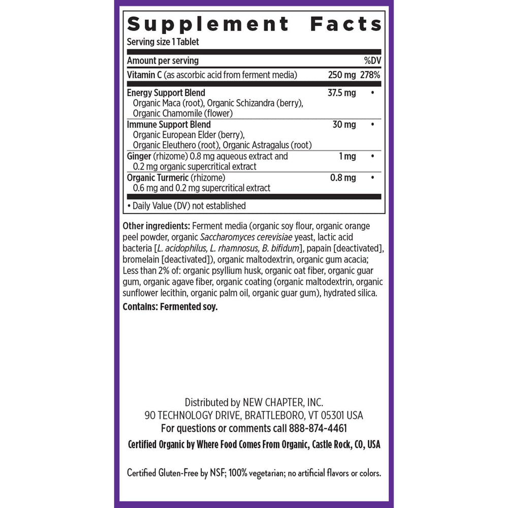 New Chapter elderberry berries illustrate the product's natural immune-boosting profile.