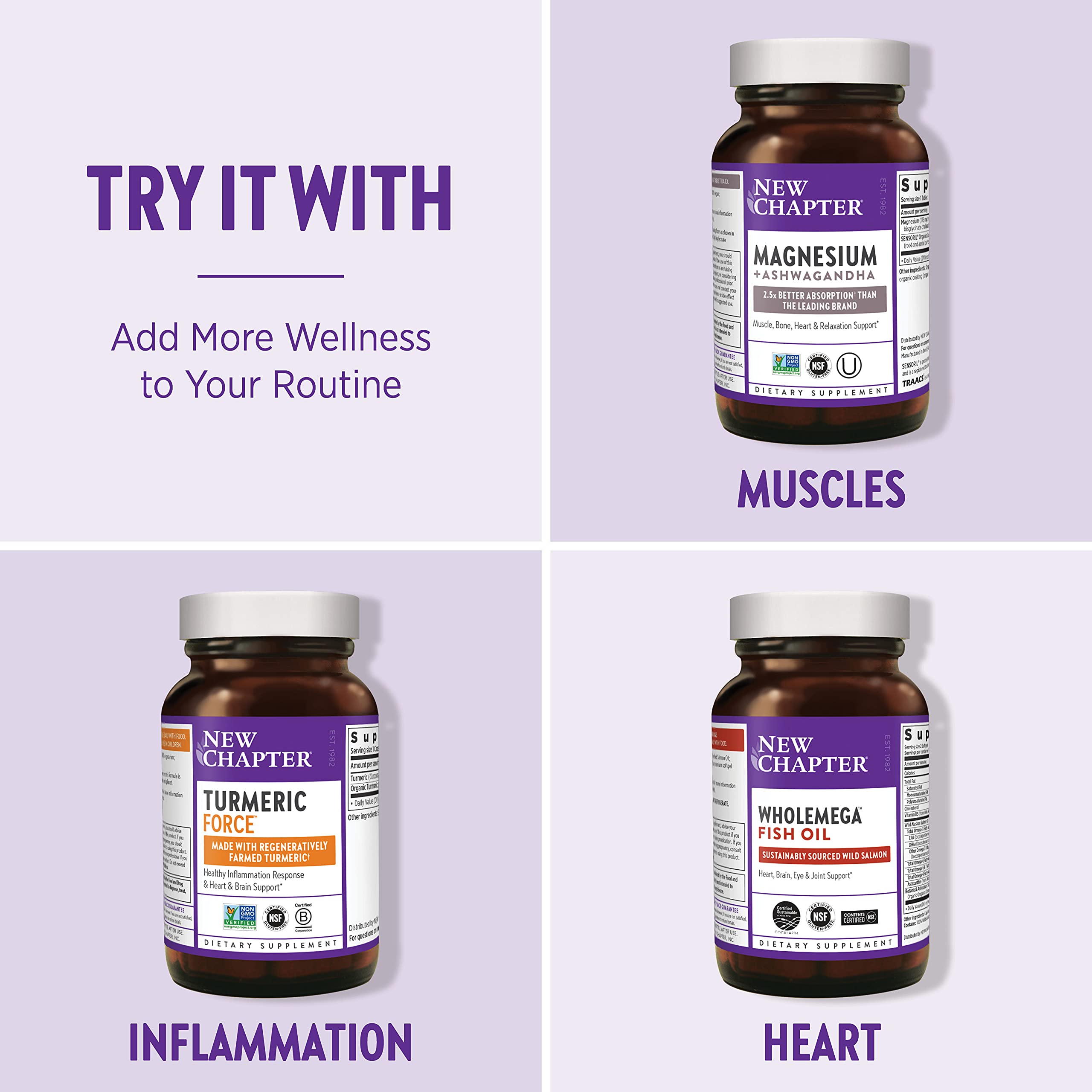 New Chapter Every Man energy-support vitamins closeup on tablet layout.