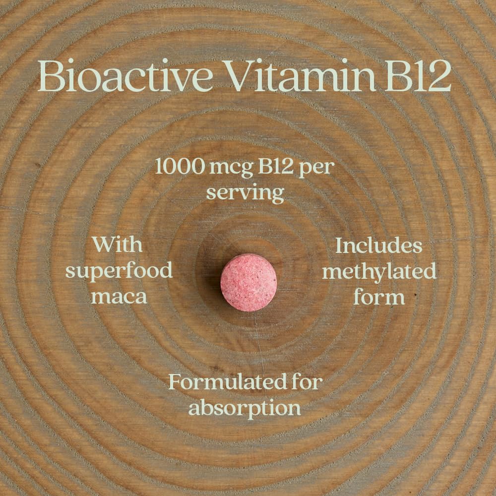 New Chapter B12 with maca root visual suggesting natural energy support.