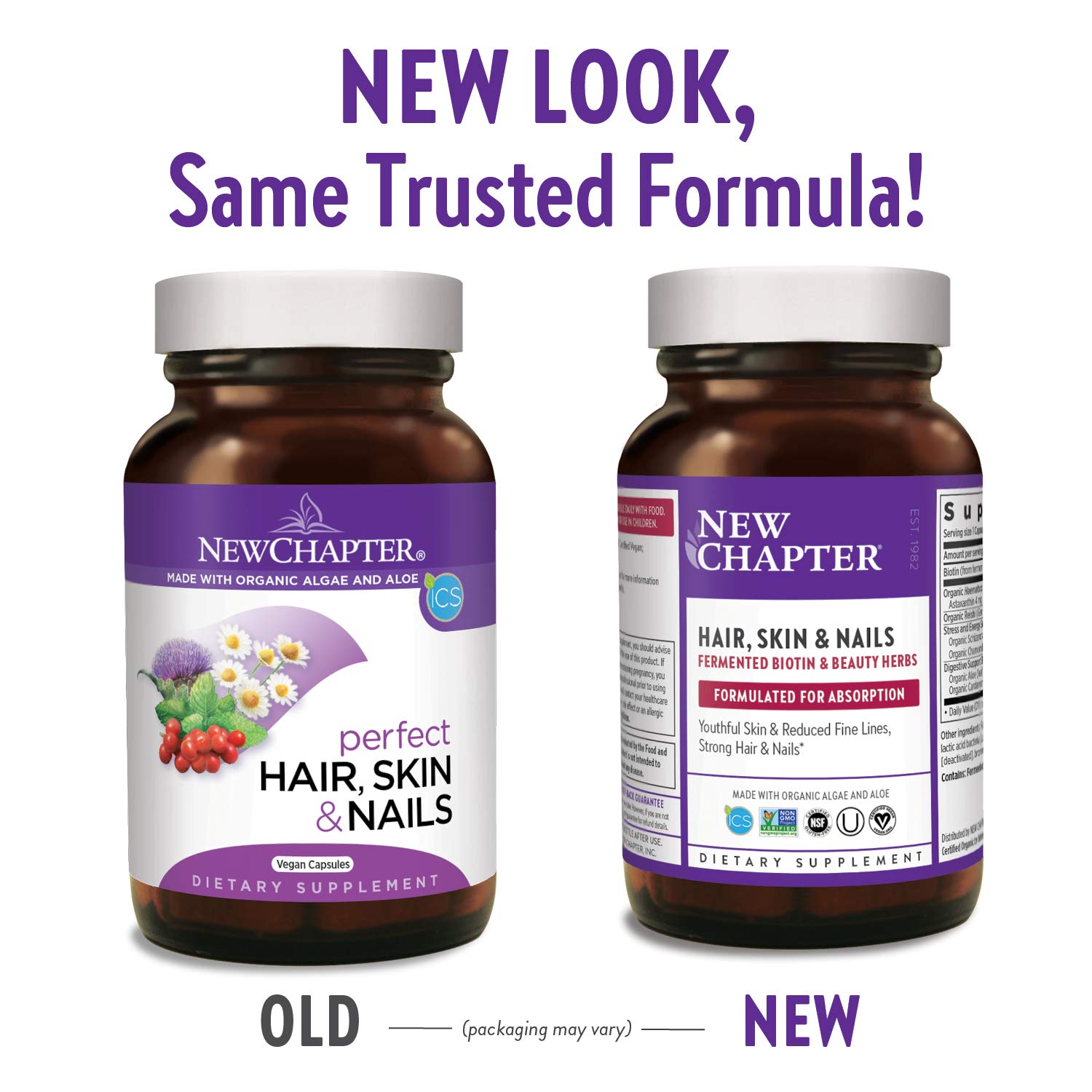 New Chapter fermented biotin capsules close-up highlighting enhanced antioxidant activity.