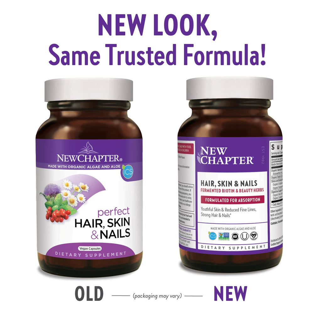 New Chapter fermented biotin capsules close-up highlighting enhanced antioxidant activity.