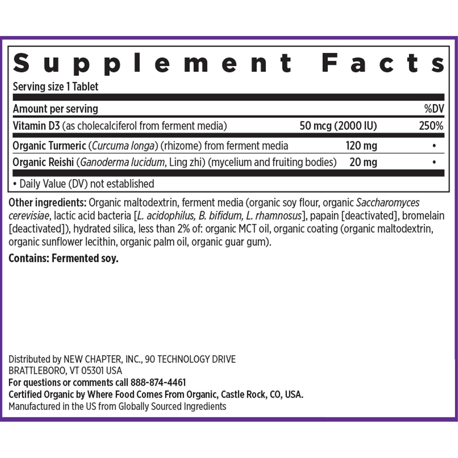 New Chapter NSF gluten-free badge on D3 bottle—suitable for gluten-free diets