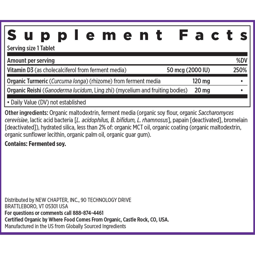 New Chapter NSF gluten-free badge on D3 bottle—suitable for gluten-free diets
