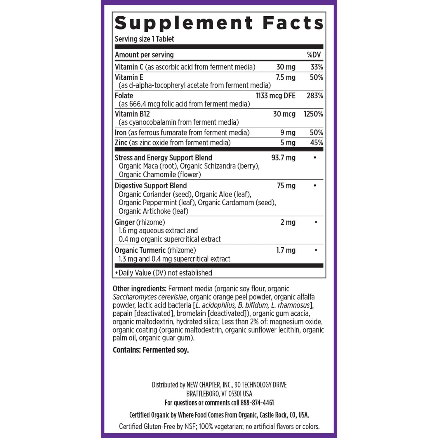 Non-constipating iron formulation gentle on digestion.