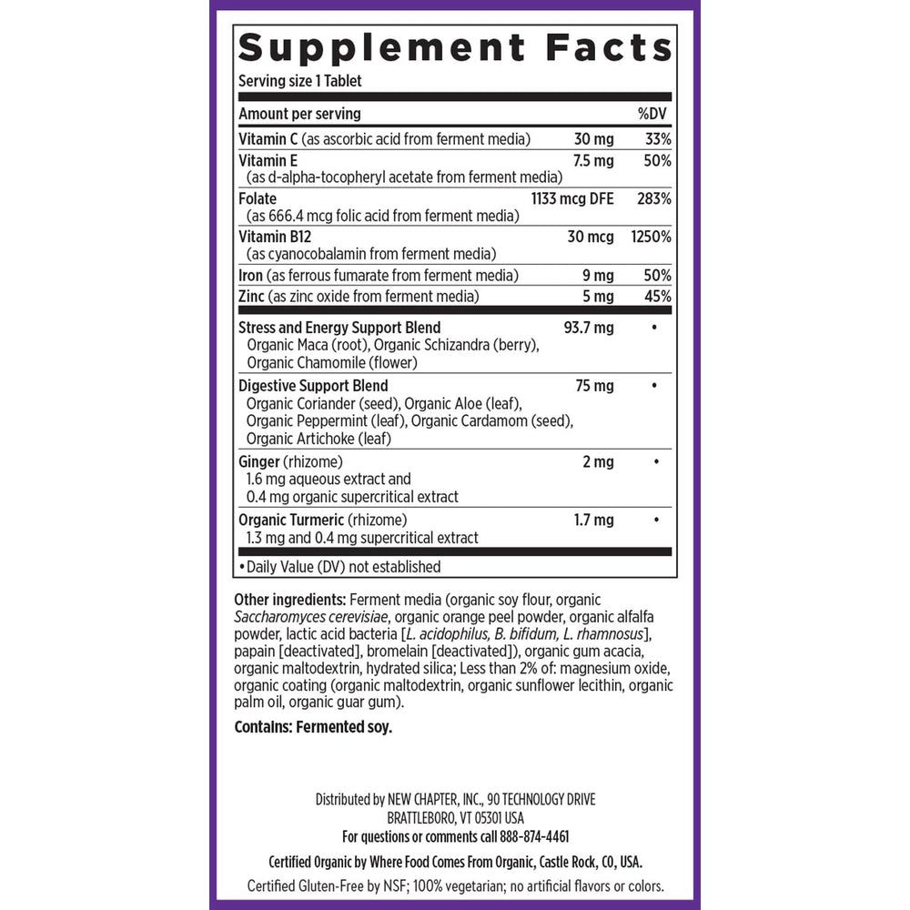 Non-constipating iron formulation gentle on digestion.