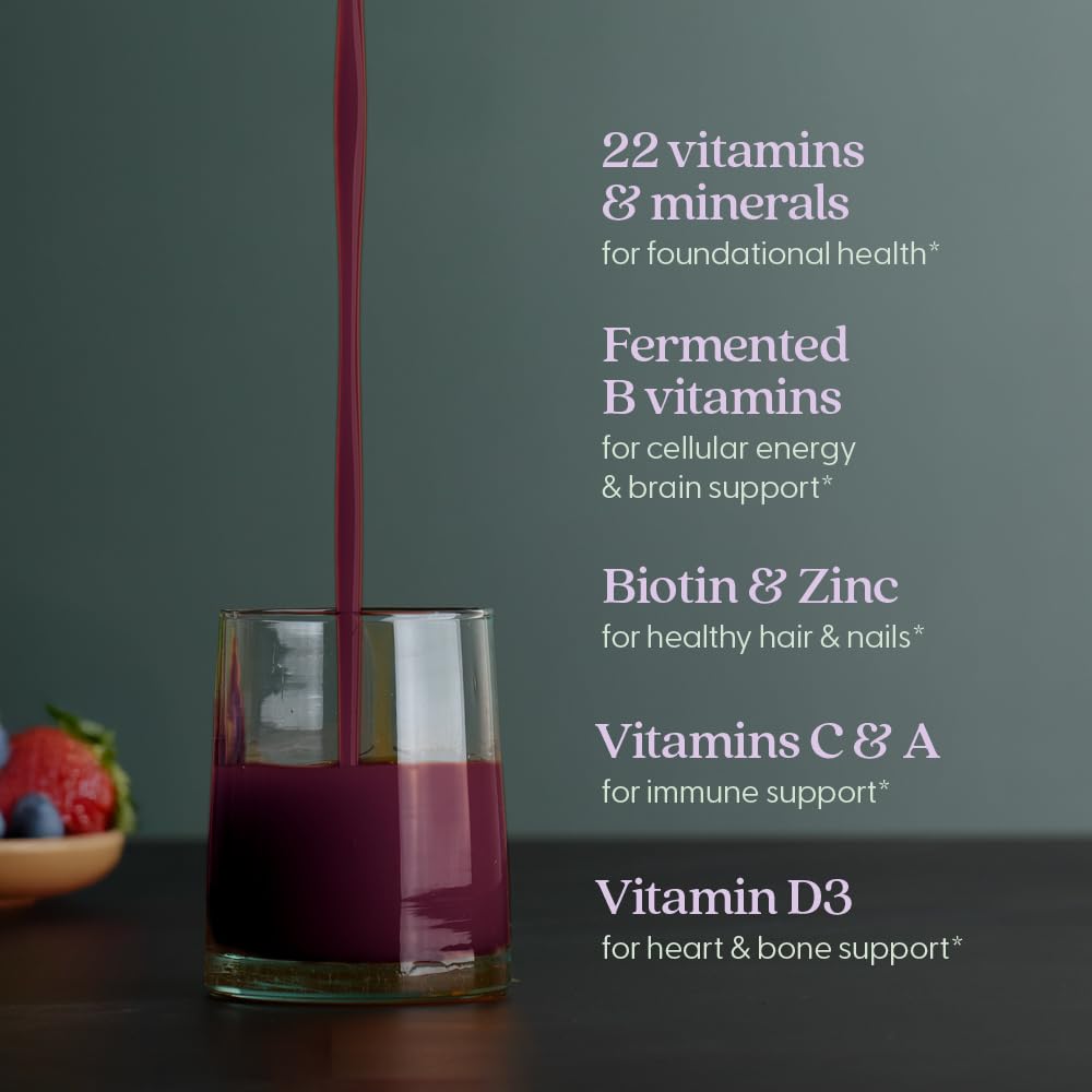 New Chapter liquid multivitamin ready-to-absorb formula for fast uptake.