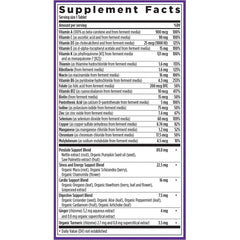 New Chapter Men's Multivitamin 40+ tablets highlighting fermented ingredients and organic formula