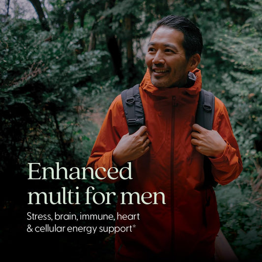 Closeup of New Chapter multivitamin tablets highlighting fermentation and nutrients