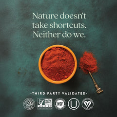 New Chapter organic algae-derived ingredients visible on label highlight clean, plant-based support.