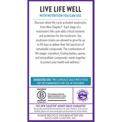 New Chapter organic mushroom superfood blend bottle label