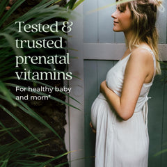 New Chapter Prenatal fermented nutrients on a bright surface for better absorption.