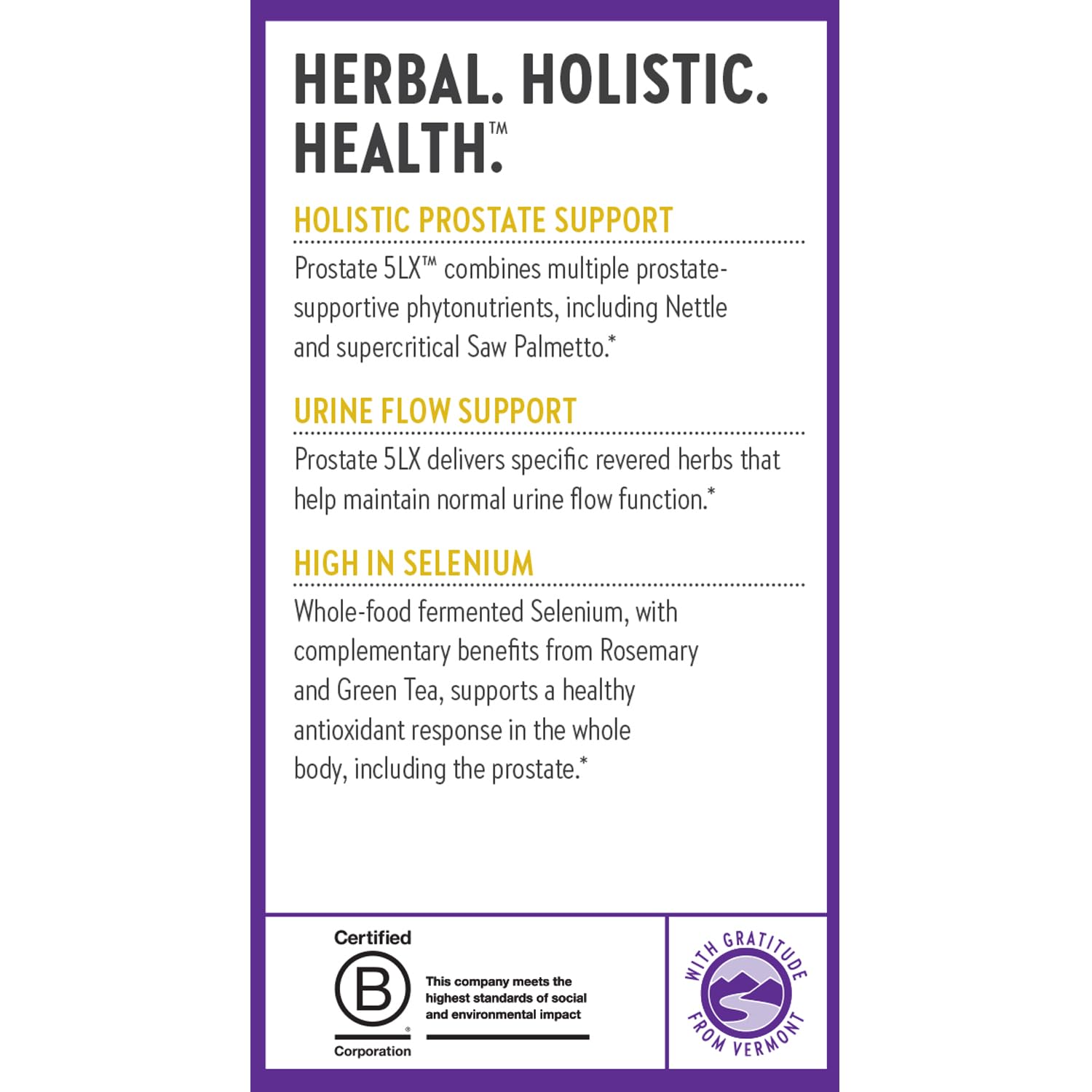 New Chapter Prostate 5LX nettle and herbs blend for comprehensive wellness
