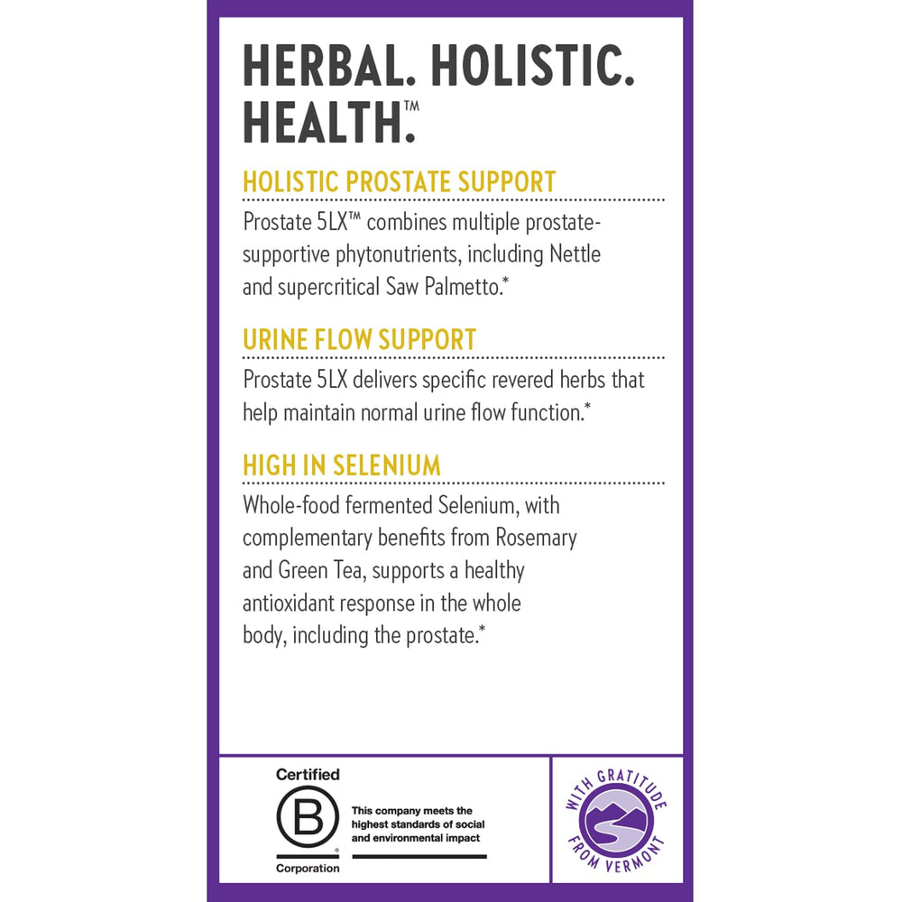 New Chapter Prostate 5LX nettle and herbs blend for comprehensive wellness