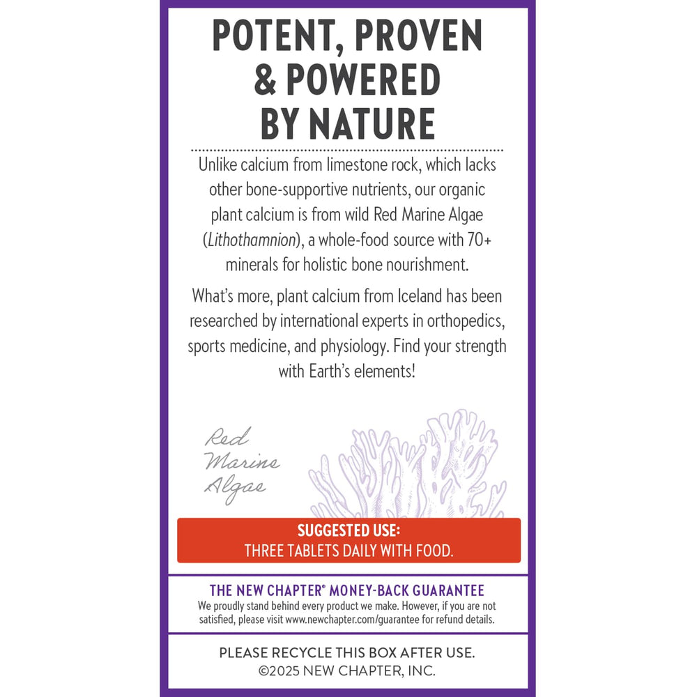 New Chapter trace minerals graphic highlights broad mineral support.