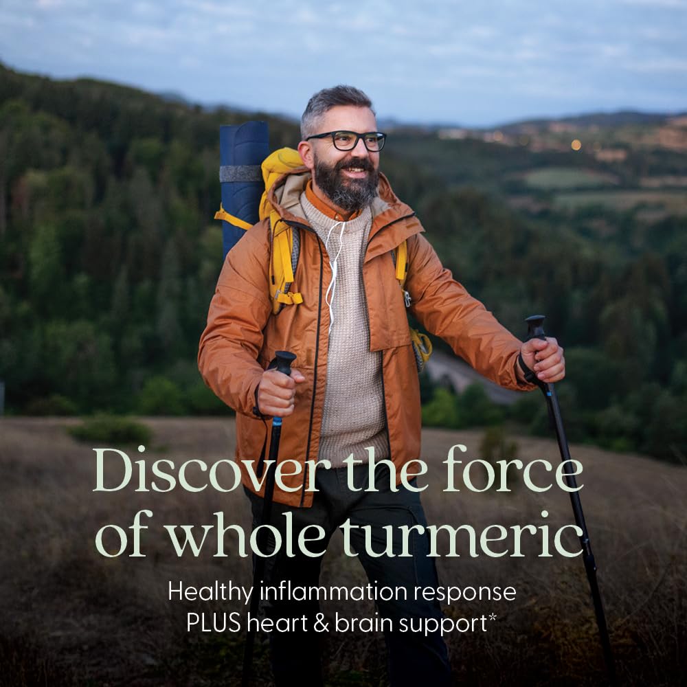 New Chapter Turmeric Force capsules closeup suitable for everyday use