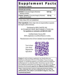 New Chapter Turmeric Force organic turmeric extract visual emphasis.