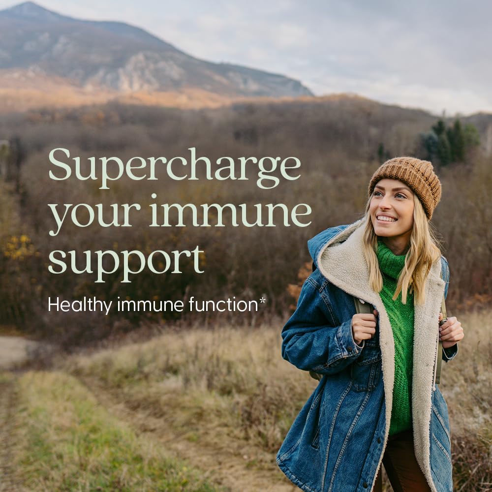 New Chapter Vitamin C + Elderberry tablet close-up for easy daily use.