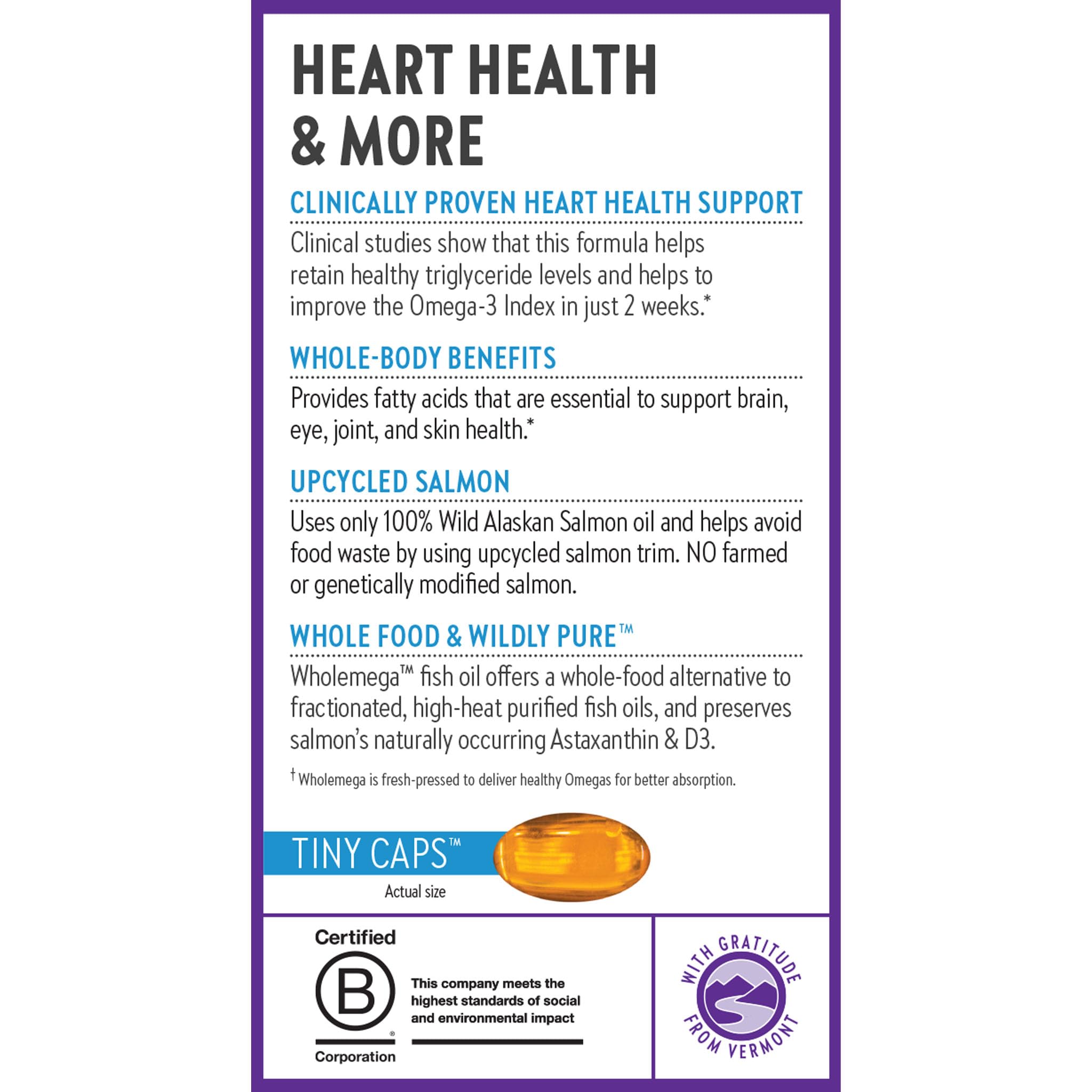 New Chapter Wholemega omega-rich supplement supporting overall well-being.