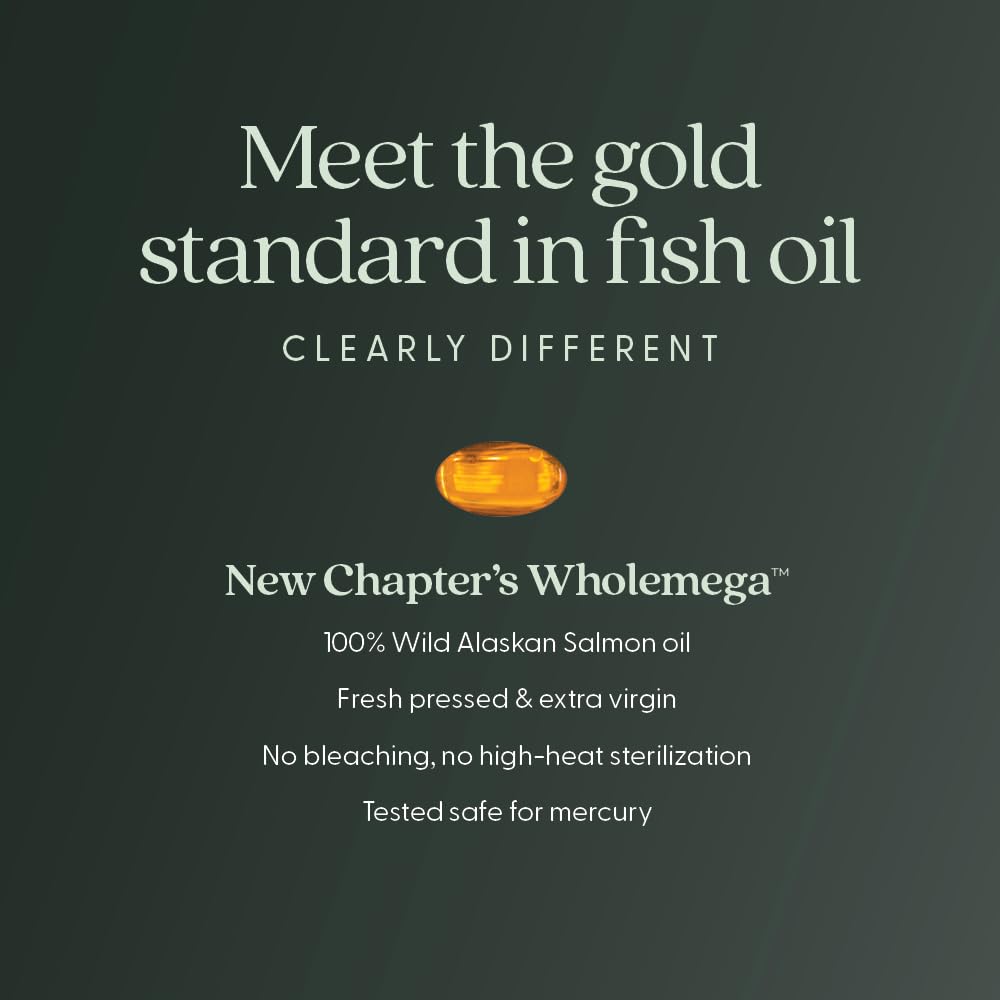 New Chapter Wholemega for Moms wild Alaskan salmon oil source.
