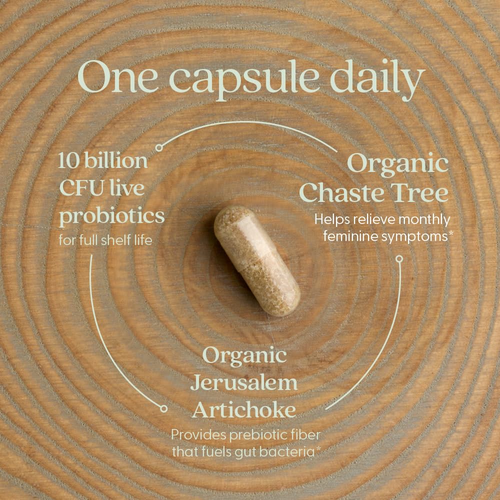 New Chapter probiotic label close-up, emphasizing quality and identity testing.