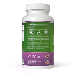 New Green Nutrition Liver Kidney Aid label design on bottle emphasizes quality.