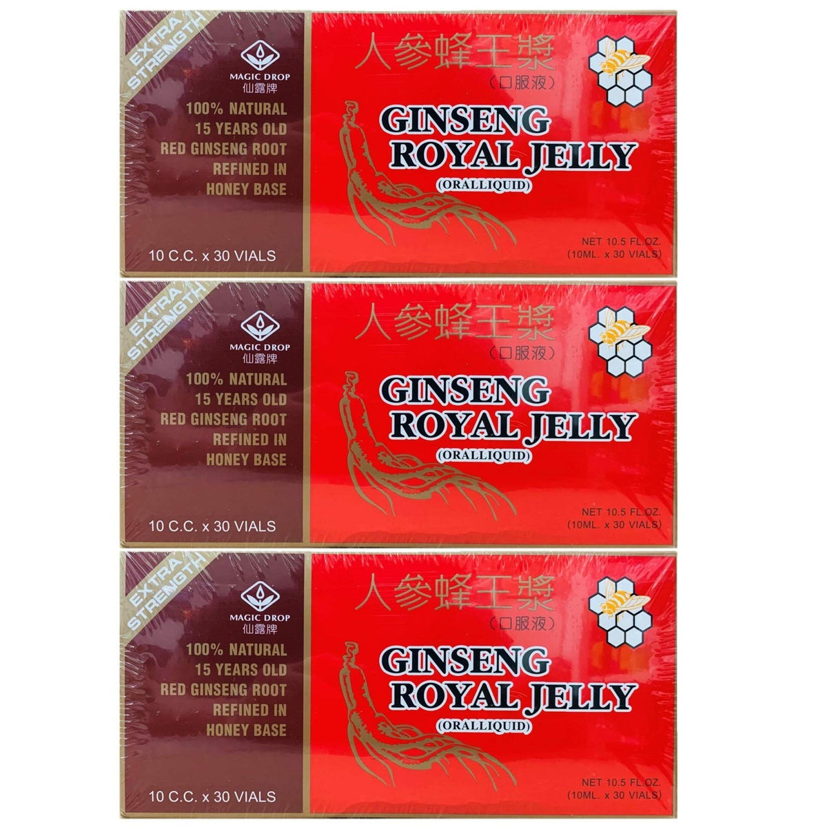 New Green Nutrition Magic Drop Ginseng Royal Jelly front label for daily routine