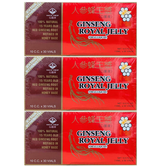 New Green Nutrition Magic Drop Ginseng Royal Jelly front label for daily routine