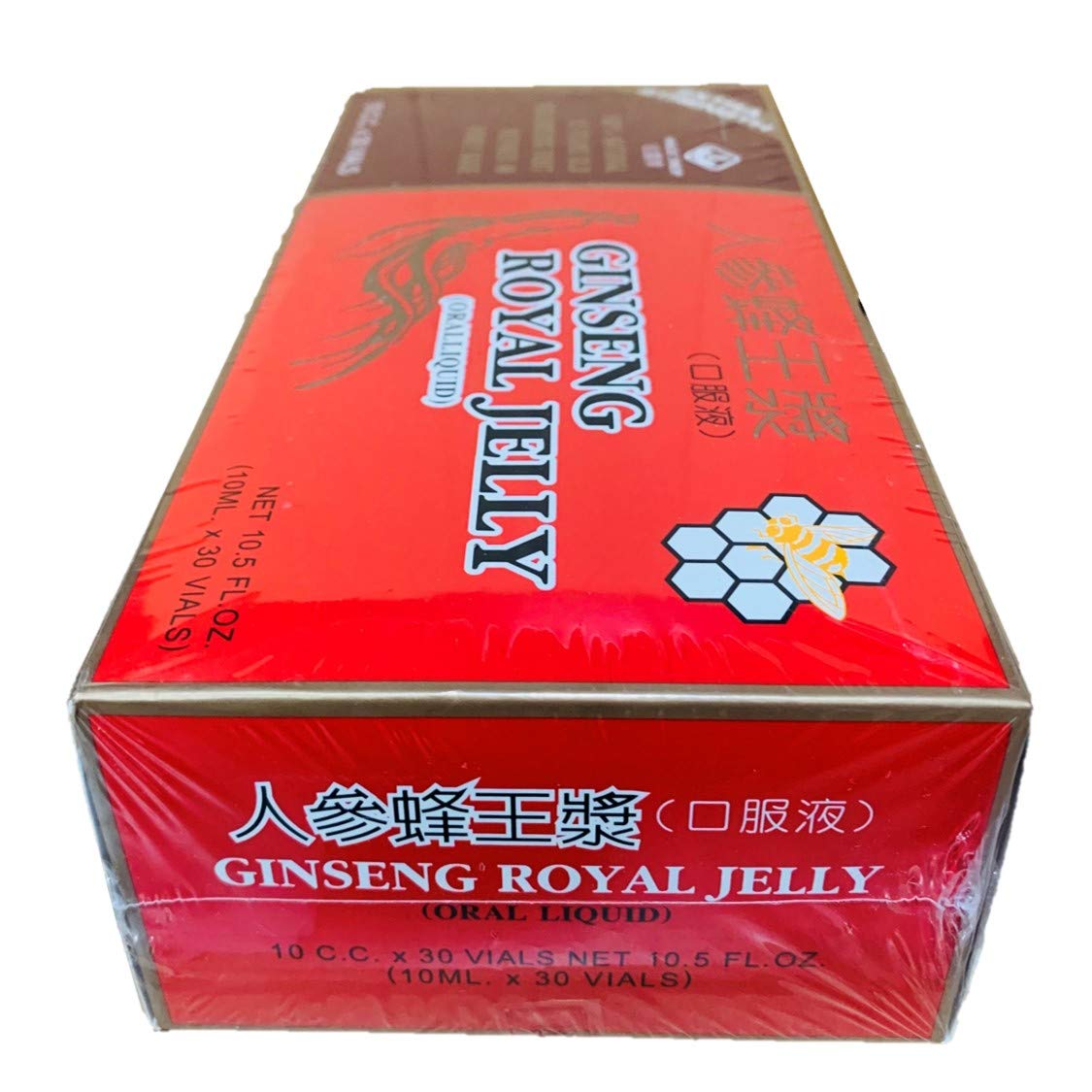 New Green Nutrition Magic Drop Ginseng Royal Jelly vial closeup showing natural honey base